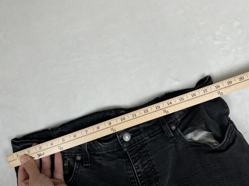 Levis 541 Jeans Mens 36x30 Black Tapered Flex Denim Faded Retro Vintage READ - Picture 5 of 12